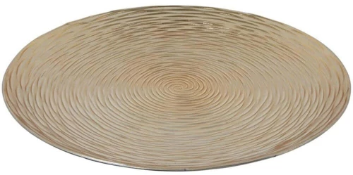 Χριστουγεννιάτικη Πιατέλα 013.826633 Φ40cm Gold