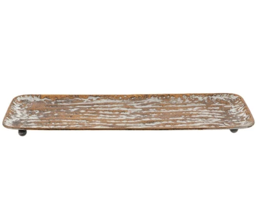 Χριστουγεννιάτικη Πιατέλα 012.862559073 18x50cm Bronze