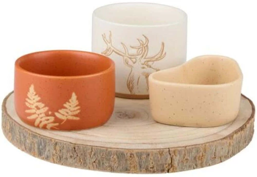 Χριστουγεννιάτικα Μπωλ Σε Βάση (Σετ 4Τμχ) 03.25852 Multi