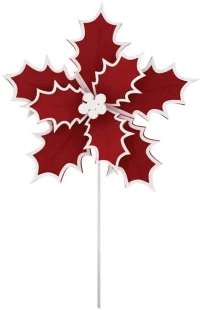 Χριστουγεννιάτικο Κλαδί Με Γκι 99-17946 Φ27x30cm Red-White Marhome