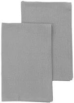 Πετσέτες Κουζίνας Zoe (Σετ 2τμχ) Light Grey Melinen 45x65cm 100% Βαμβάκι