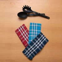 Ποτηρόπανα Ζακάρ Κόκο (Σετ 3τμχ) Multi Viopros 30x50cm 100% Βαμβάκι