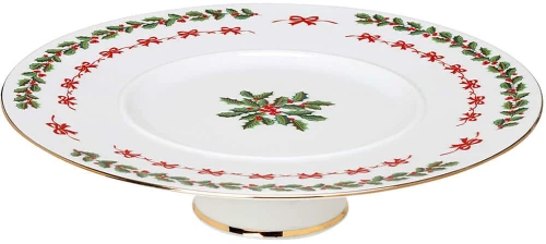 Χριστουγεννιάτικη Πιατέλα Με Πόδι Noel 06.243.055 32cm Multi Cryspo Trio