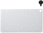 Πατάκι Αντιολισθητικό Ribb Με Γάντζο White Sealskin 40X70 Καουτσούκ
