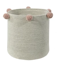 Καλάθι Αποθήκευσης Bubbly LOR-BSK-NAT-NUDE Natural-Nude 30X30X30Cm Lorena Canals Βαμβάκι