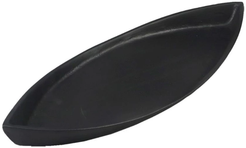 Διακοσμητικός Δίσκος Ken 023958 41x15x4 Black Mat Αλουμίνιο