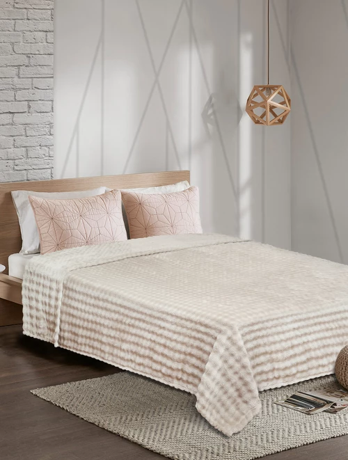 Κουβέρτα Fleece PUFFELLA BEIGE Μπεζ Κουβέρτα μονή: 160 x 220 εκ. MADI