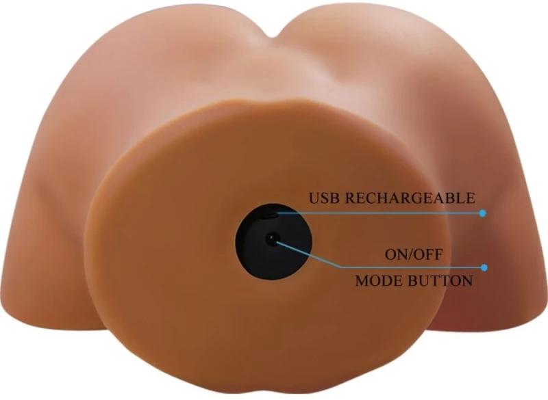 CRAZY BULL - GERIANN REALISTIC FEMALE BUTT VIBRATOR AND SUCKER WITH SOUND 5.5 KG