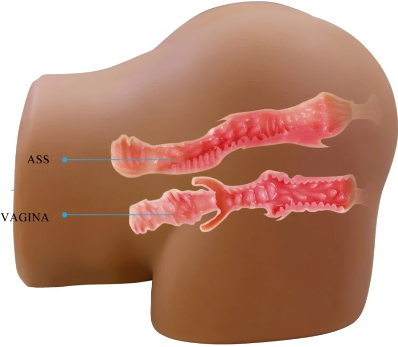 CRAZY BULL - GERIANN REALISTIC FEMALE BUTT VIBRATOR AND SUCKER WITH SOUND 5.5 KG