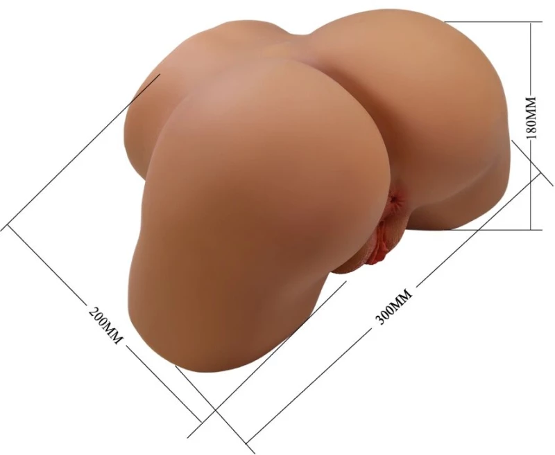 CRAZY BULL - GERIANN REALISTIC FEMALE BUTT VIBRATOR AND SUCKER WITH SOUND 5.5 KG