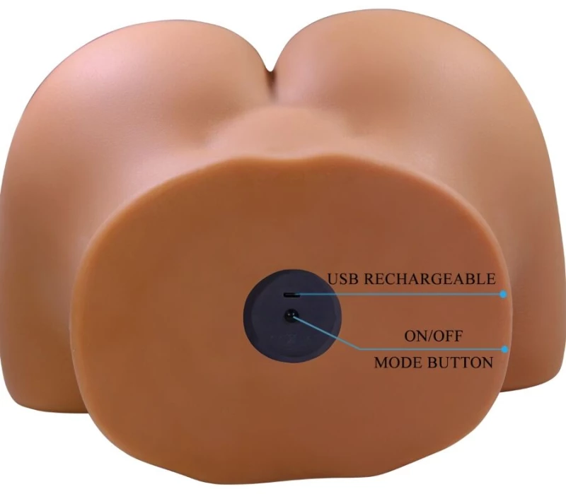 CRAZY BULL - WENDY REALISTIC FEMALE BUTT VIBRATOR AND SUCKER WITH SOUND 11 KG