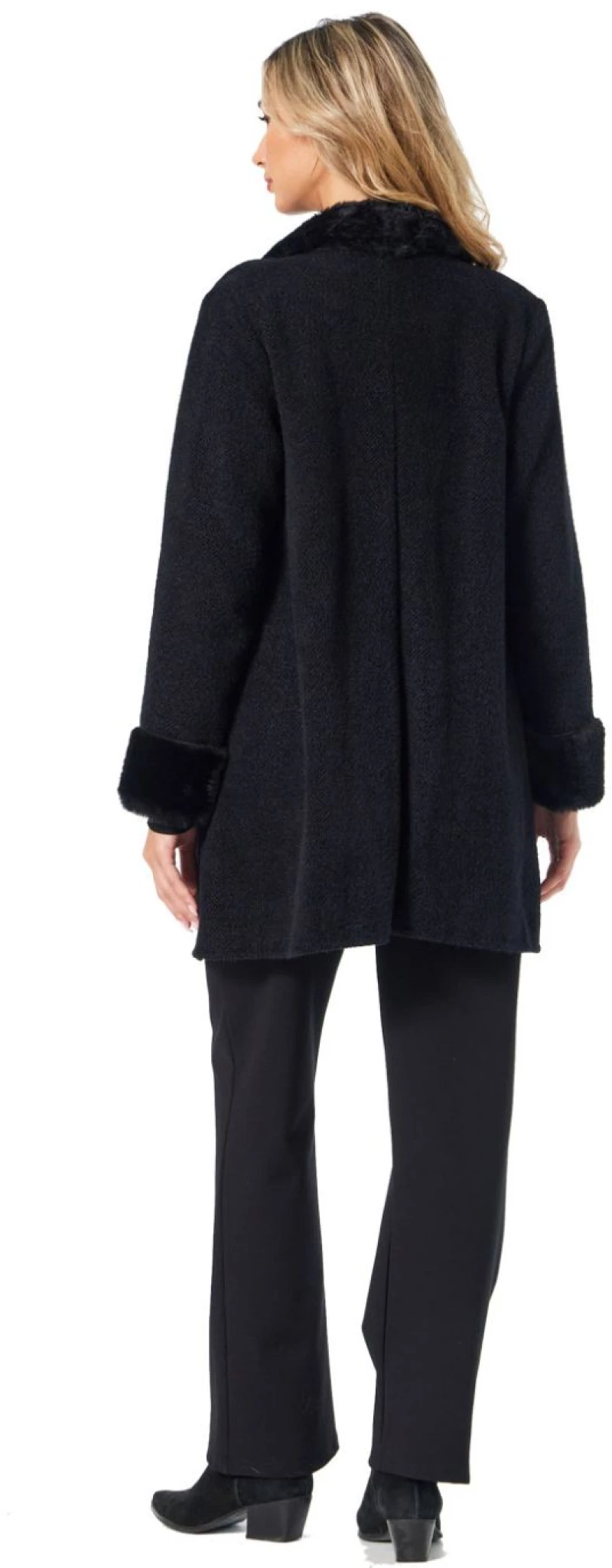 ANNA RAXEVSKY Γυναικεία  μαύρη ζακέτα Z25212 BLACK
