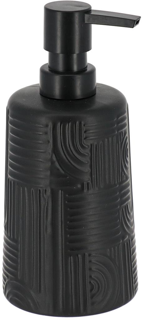 Dispenser κεραμικό ethnic vibes μαύρο 430ml/8x18cm