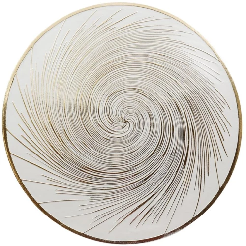 Σουπλά στρογγυλό  PVC  SPIRALE  χρυσό Φ38cm