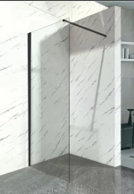 PANEL ΤΖΑΜΙ ΔΙΑΦΑΝΕΣ ΜΕ ΜΑΥΡΟ ΠΛΑΙΣΙΟ 900(870-890)*1950/8mm ME Μ - GLORIA