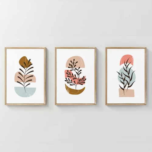 Πίνακας Thera pakoworld τρίπτυχος με ψηφιακή εκτύπωση και πλαίσιο 33x1.5x48εκ