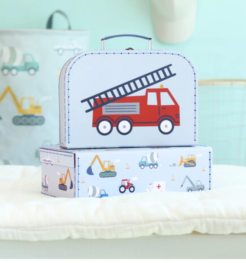 A Little Lovely Company Βαλιτσάκια σετ 2 τμχ Vehicles SCVEBU26