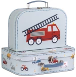 A Little Lovely Company Βαλιτσάκια σετ 2 τμχ Vehicles SCVEBU26