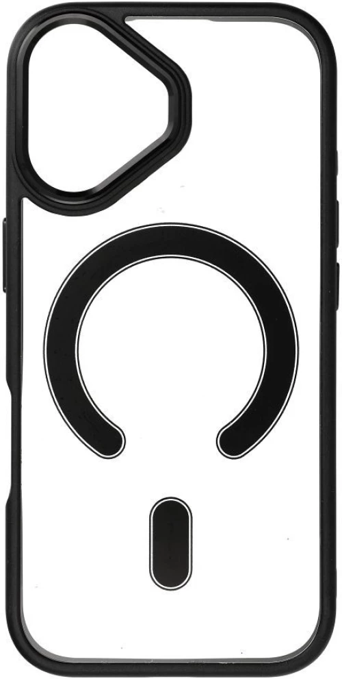 Color Edge Mag Cover Case Compatible With Magsafe For Iphone 17 Black