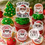 Βρώσιμα σχέδια Cool Santa - 15τμχ