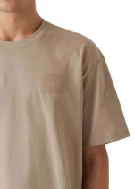 Guess ανδρικό βαμβακερό t-shirt oversized fit μπεζ M5YI27KCCM1-G9I0