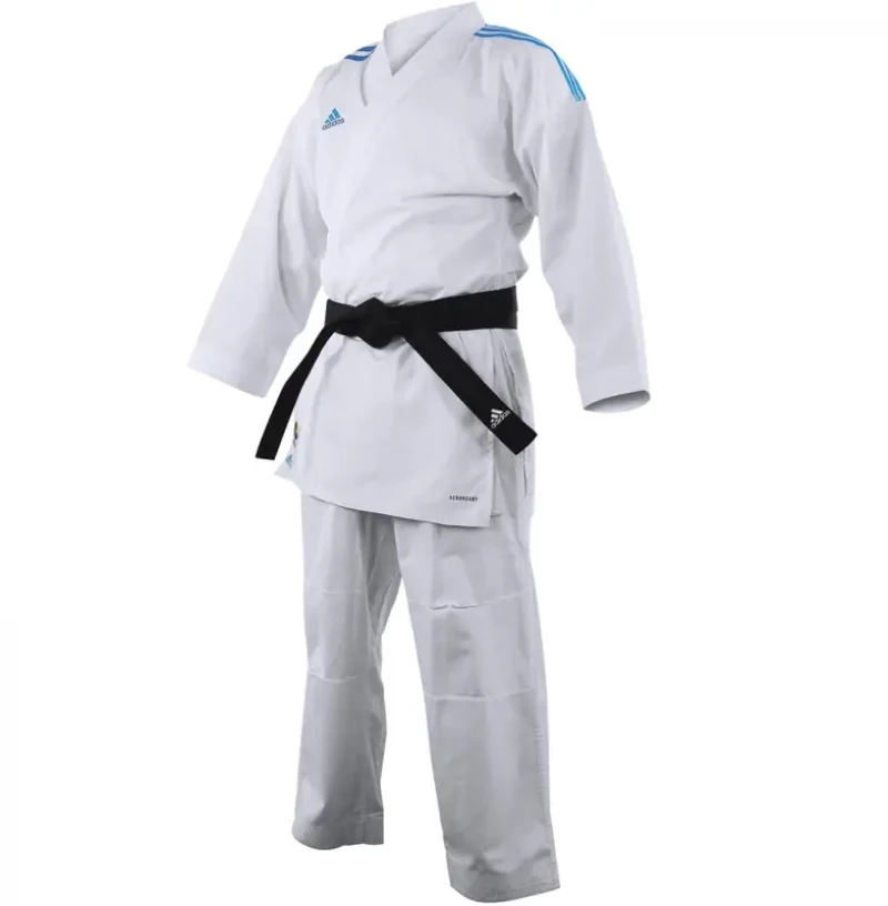 Στολή Καράτε adidas K220 DNA WKF Εγκεκριμένη Μπλε Ρίγες