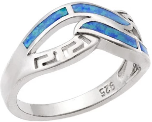 Δαχτυλίδι Senza από ασήμι 925, με μαίανδρο και Opal SSR4005