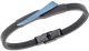 Βραχιόλι Senza Men`s Black Steel, Black Leather Strap, με μαύρο  και  μπλε σχέδιο SSD5798BBL