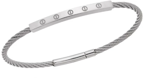 Βραχιόλι Senza Men`s Steel Silver Stainless Steel Bracelet SSD5751SR