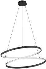 Φωτιστικό Κρεμαστό Eglo 901138 RUOTALE Μαύρο Ματ (Black Mat) 3000K