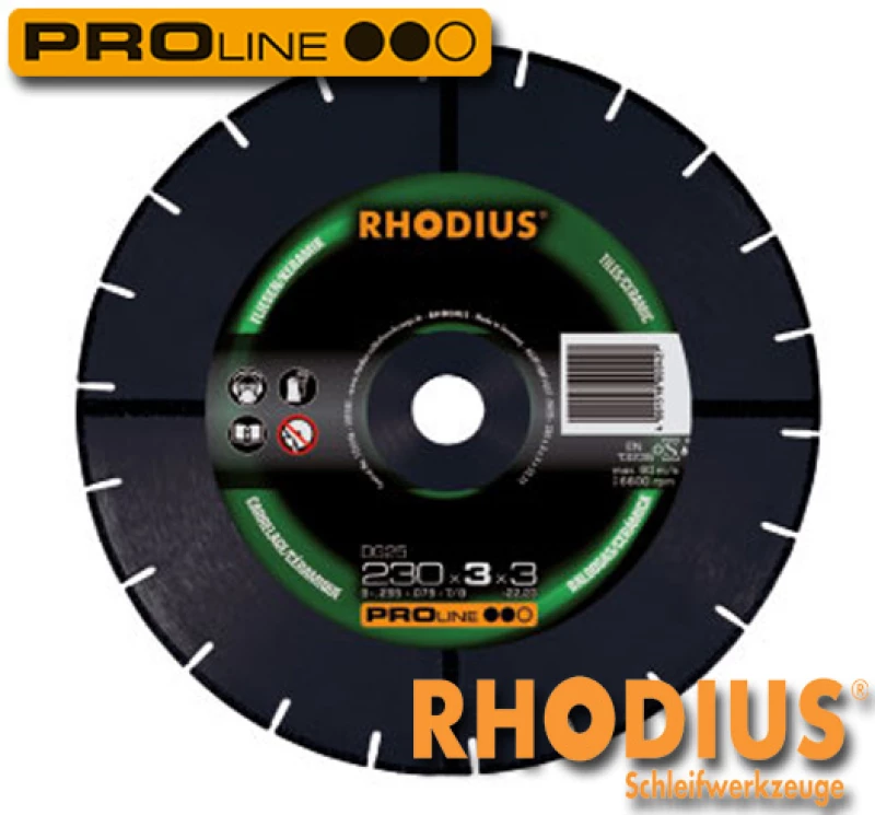 Rhodius DG25 Φ125mm Δίσκος κοπής μαρμάρου 303172