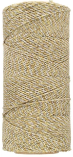 Beadsmith PLY04-MGS Κηρόσπαγγος 1mm Gold-Silver Metallic 144m Βραζιλίας