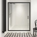 Orabella Energy Easy Fix Black matt H200 140 cm - Καμπίνα αντιστρέψιμη, ευθύγραμμη
