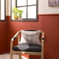 Μαξιλαροθήκη Διακοσμητική Reindeer 01 Beige Teoran 37x48 Βαμβάκι-Πολυέστερ