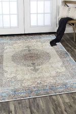 Χαλί Els1828 599HFT1640 Blue-Beige Conceptum Hypnose 100X300cm