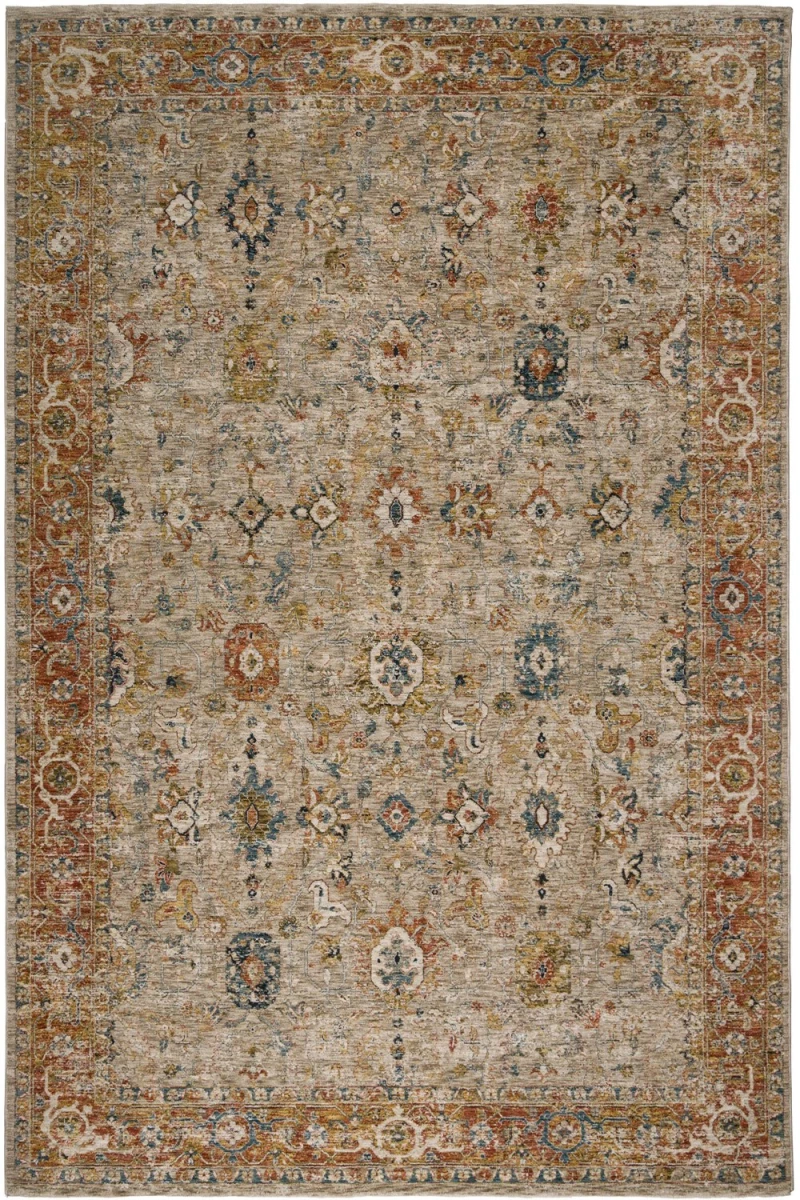 Χαλί Naf Naf Vittoria 153B Beige-Multi Βιοκαρπέτ 200X240cm