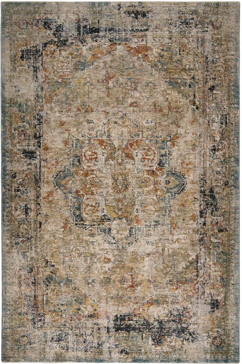 Χαλί Naf Naf Vittoria 670A Beige-Multi Βιοκαρπέτ 200X290cm