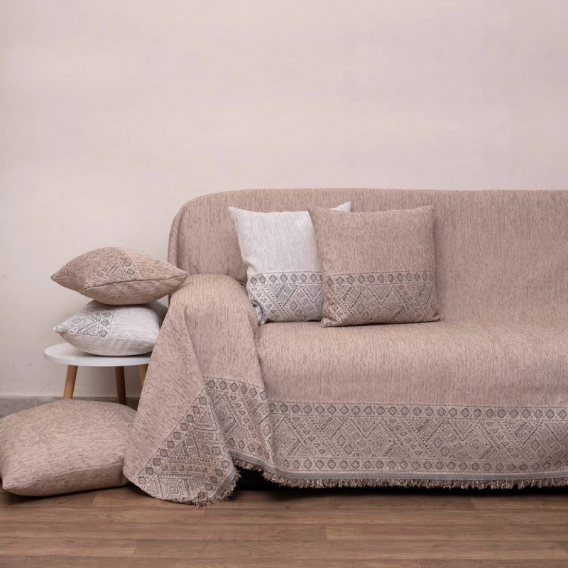 Ριχτάρι 2221 Linen Viopros Τετραθέσιο 180x320cm Chenille