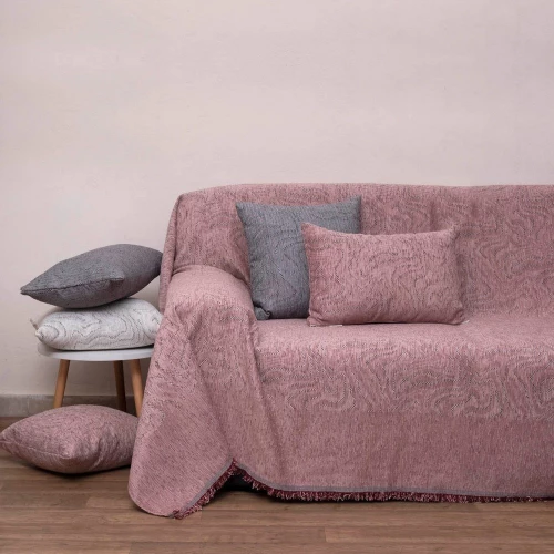 Ριχτάρι 2222 Blush Pink Viopros Πολυθρόνα 180x180cm Chenille