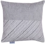 Μαξιλάρι Διακοσμητικό (Με Γέμιση) 1455 Grey Anna Riska 42X42 Chenille,Βαμβάκι,Polyester