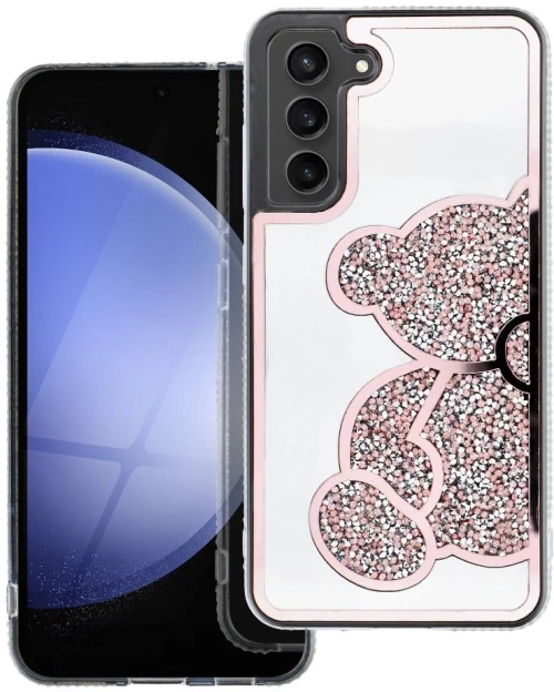 Teddy Bear Case For Samsung A17 Pink