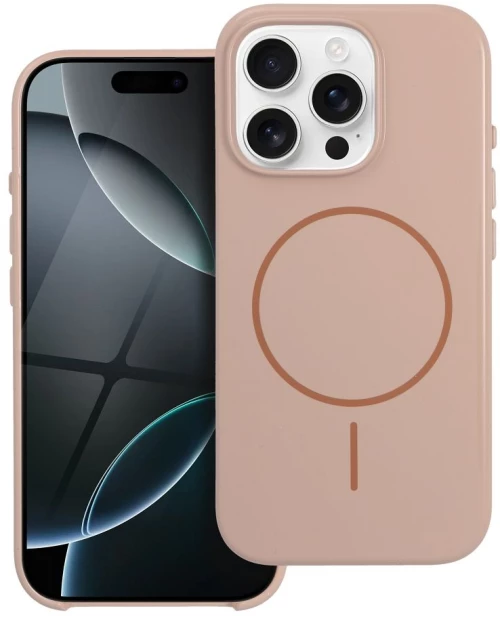 Glossy Mag Cover Compatible With Magsafe For Iphone 17 Pro Desert Gold