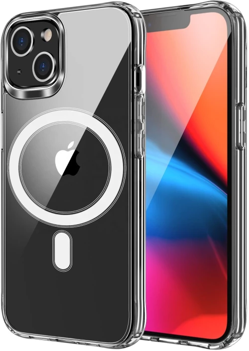 Clear Mag Cover Case With Camera Protection Compatible With Magsafe For Iphone 17 Air Transparent