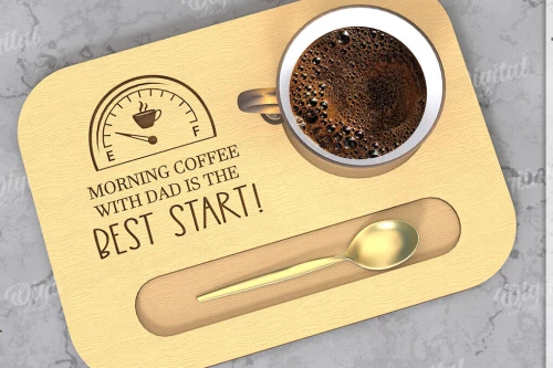 Intra απο ξύλο plywood  Χρώμα wenge 3mm-4mm πάχος - Δίσκος σερβιρίσματος για την Ημέρα του Πατέρα Δίασταση 30x20 cm INTRAFABR-25401424