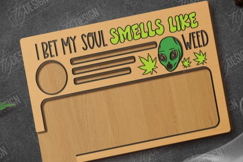 Intra απο ξύλο plywood 3mm-4mm πάχος – Κυλιόμενος δίσκος | Tobacco Rolling | Καπνός Δίασταση  20x20 cm INTRAFABR-119133789