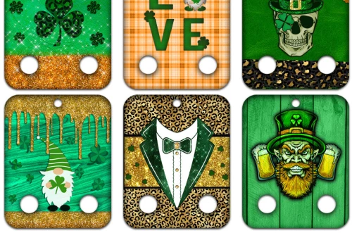 Intra απο ξύλο plywood 3mm-4mm πάχος – Πακέτο κάρτας χρημάτων St Patricks Design Δίασταση  40x30 cm INTRAFABR-52787501