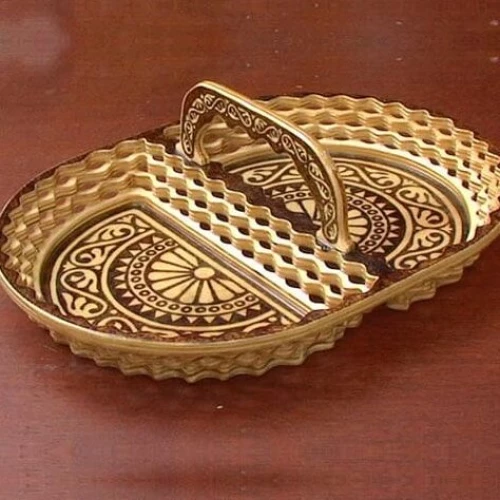 Intra απο ξύλο plywood 3mm-4mm πάχος – Διακοσμητικό Πιάτο σερβιρίσματος με Λίμα Λαβής 25x25 cm INTRAVECTRY-MY554812