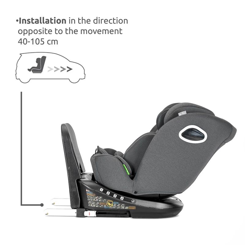 LORELLI ΚΑΘΙΣΜΑ ΑΥΤΟΚΙΝΗΤΟΥ Anti Rebound ISOFIX 360 AURIGA 40-150CM GREY 10072102604