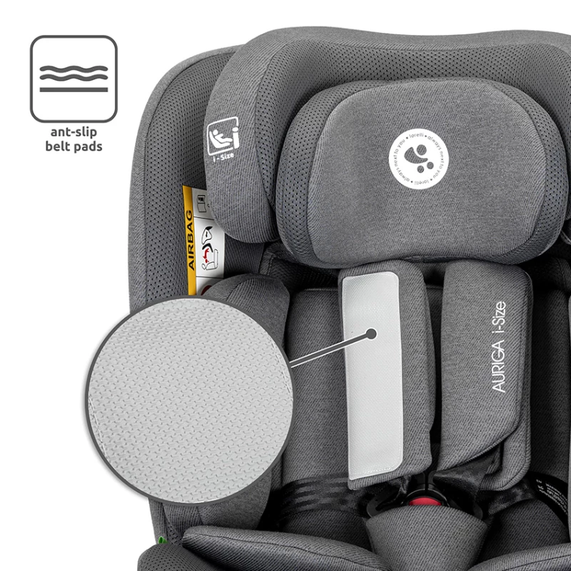 LORELLI ΚΑΘΙΣΜΑ ΑΥΤΟΚΙΝΗΤΟΥ Anti Rebound ISOFIX 360 AURIGA 40-150CM GREY 10072102604