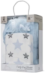 LORELLI ΚΟΥΒΕΡΤΑ ΑΓΚΑΛΙΑΣ 90/75CM ΜΕ ΛΟΥΤΡΙΝΟ POFFY DUO BLUE 10340202501